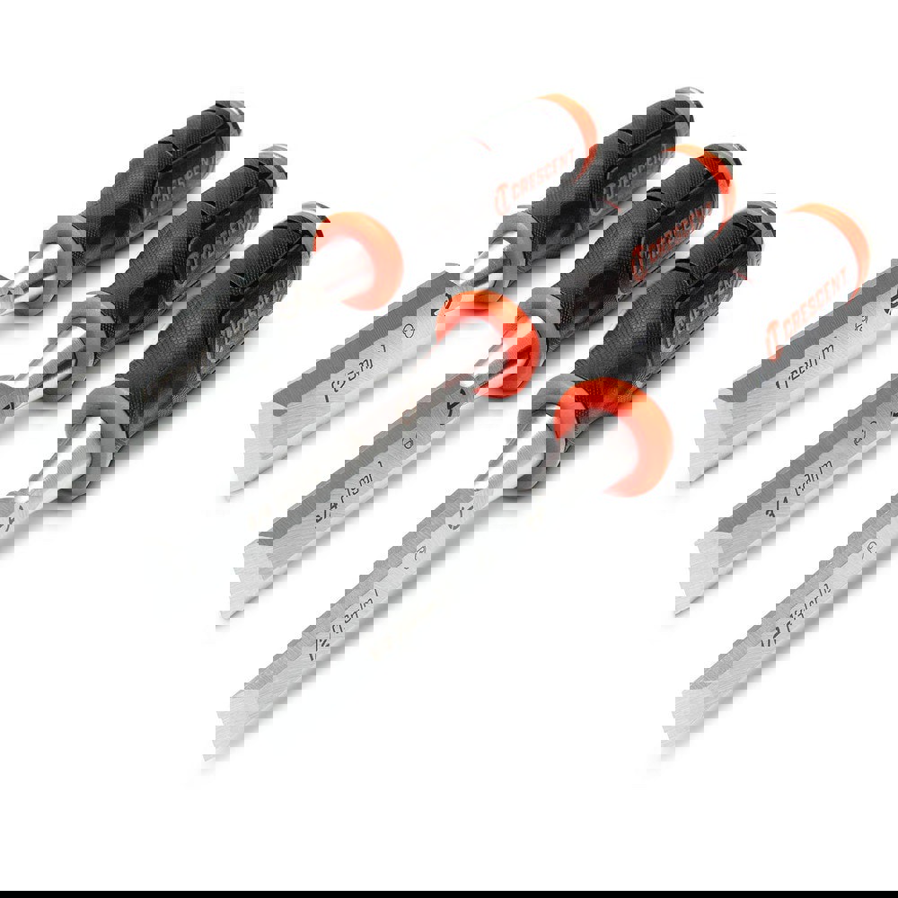 Chisel Sets; Set Type: Wood Chisel Set ; Body Material: Steel ; Handle Material: Composite ; Container Type: Carded ; Includes: 1/2